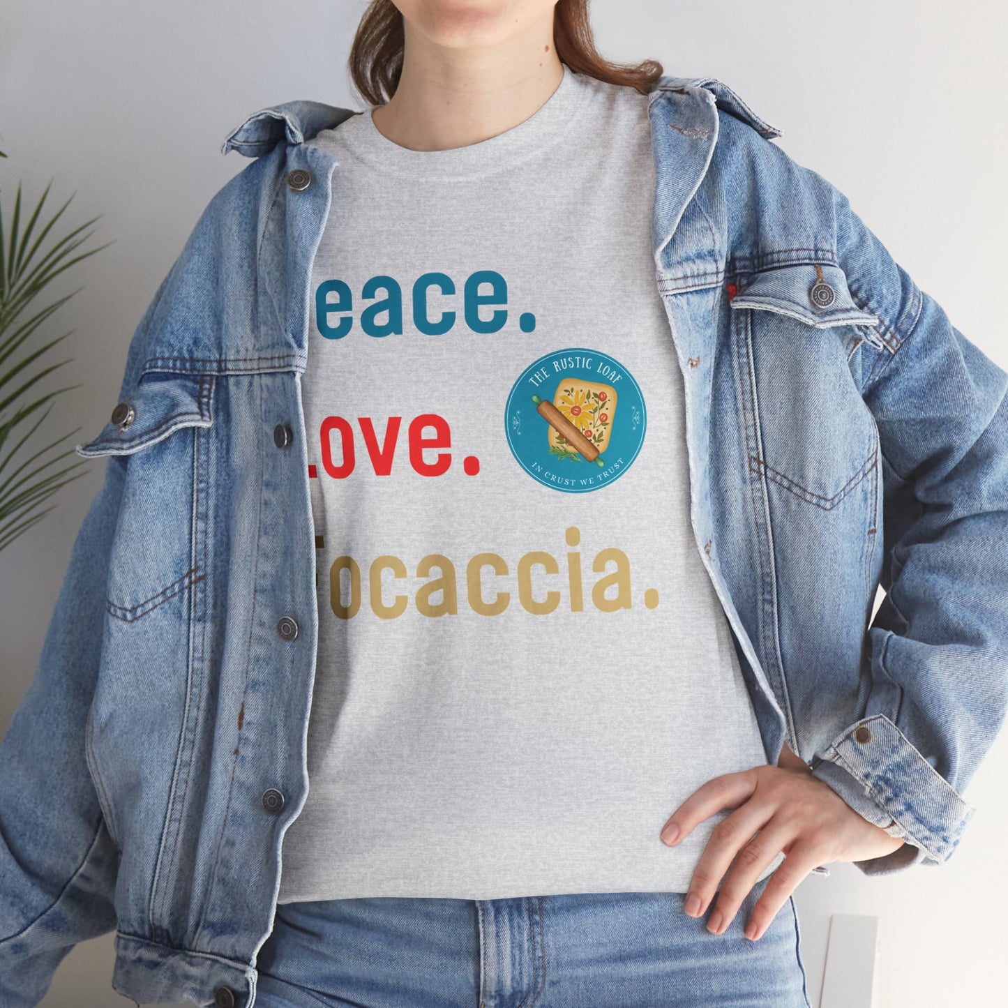 Peace, Love, Focaccia Tee