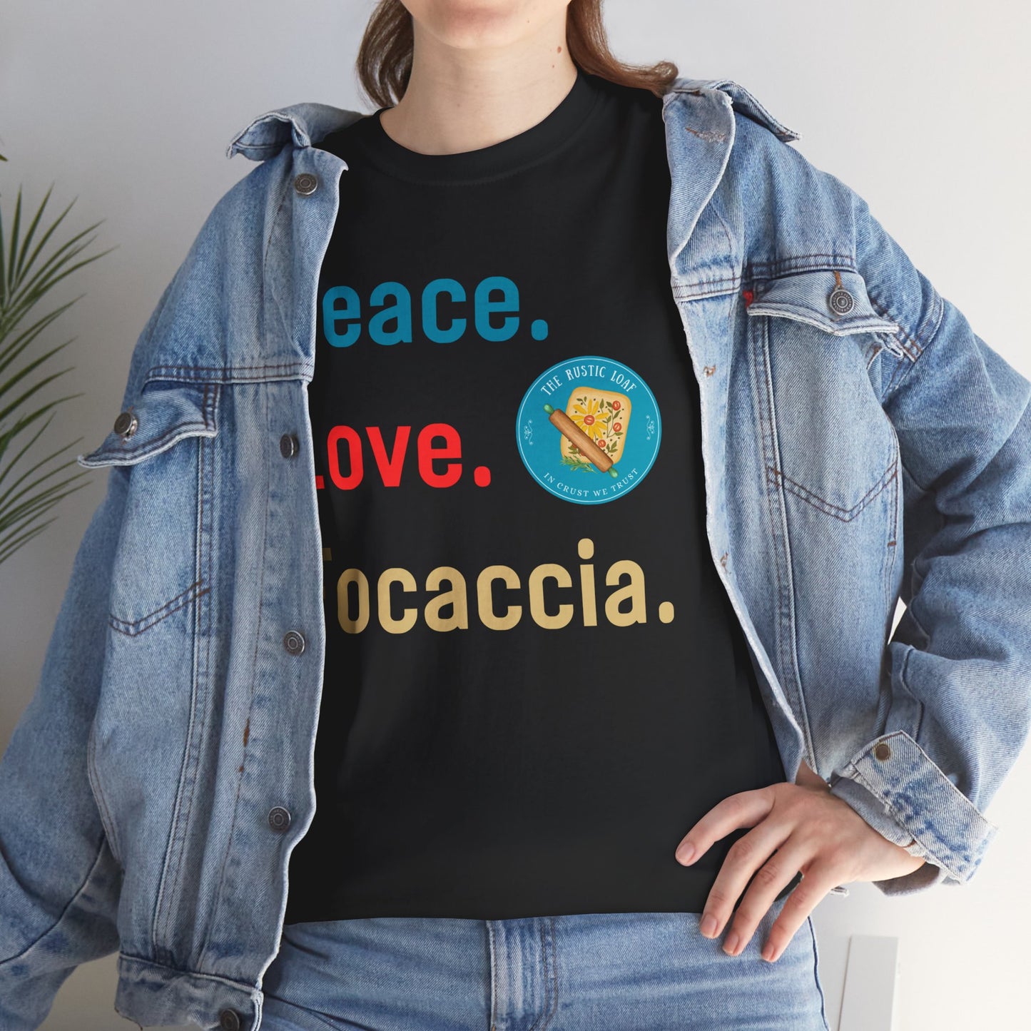 Peace, Love, Focaccia Tee