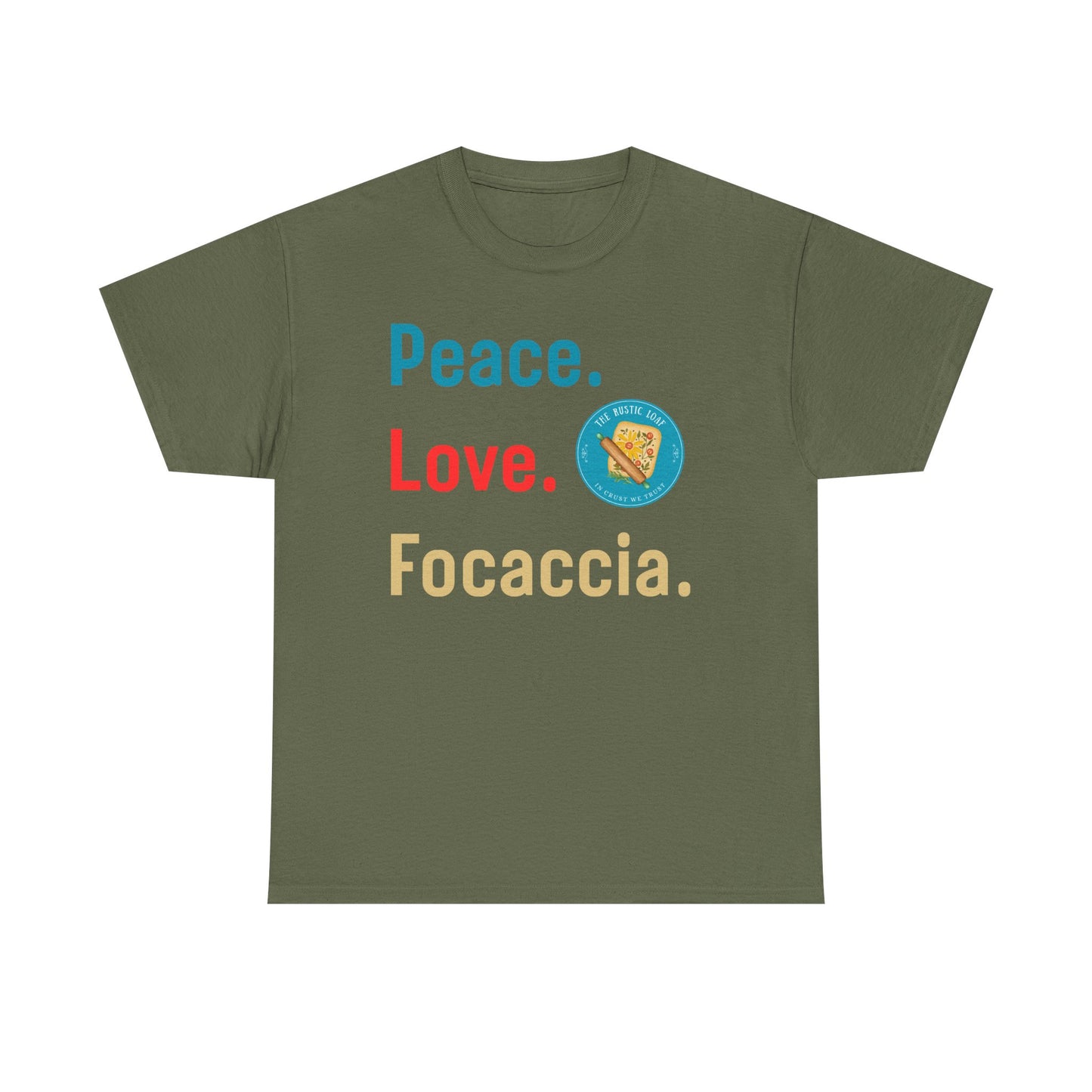 Peace, Love, Focaccia Tee