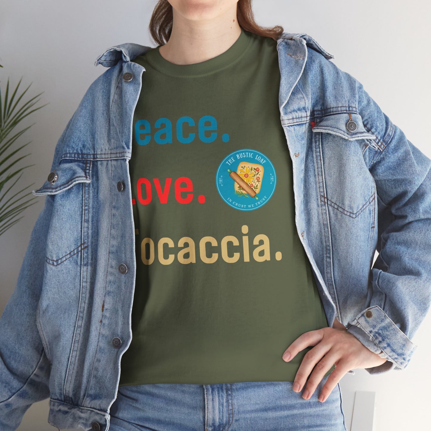 Peace, Love, Focaccia Tee