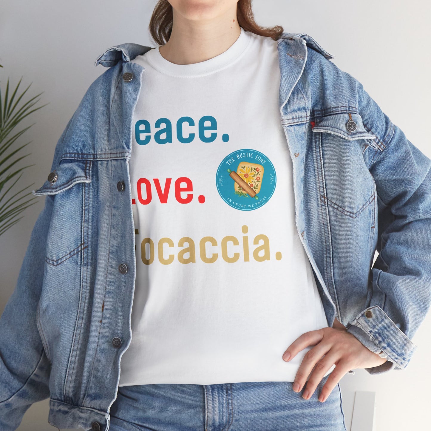 Peace, Love, Focaccia Tee