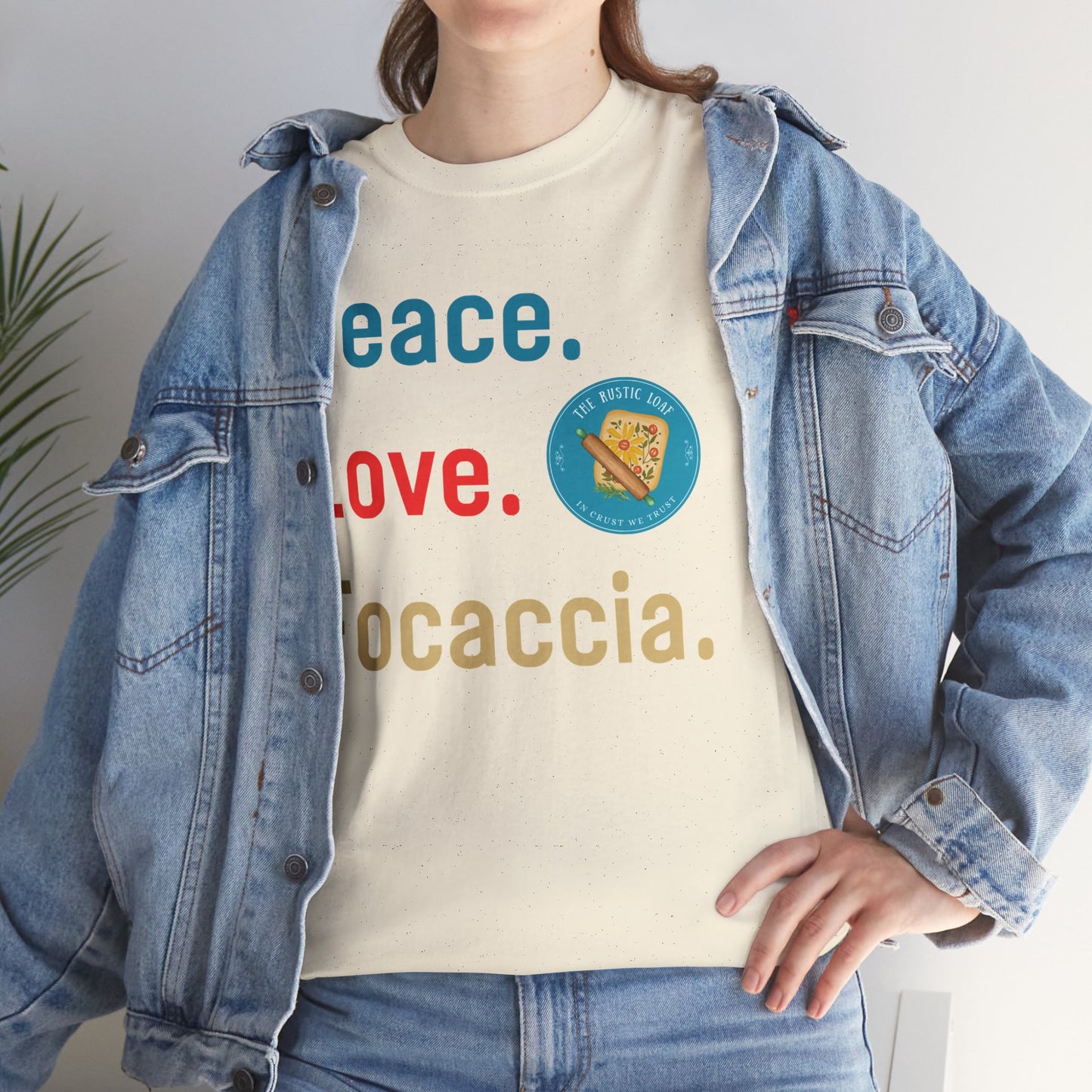 Peace, Love, Focaccia Tee